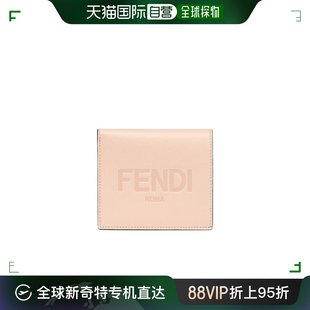 8M0468AAYZ拉链零钱包牛皮 香港直邮Fendi Roma小号徽标钱包