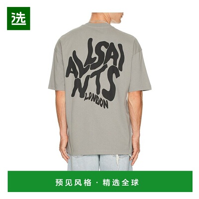 1h可退 香港直邮Allsaints 男士 Orlando 水手领T恤 M066PC