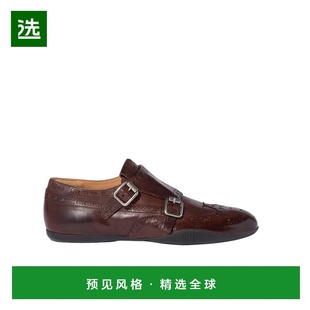 男鞋 带扣小牛皮布洛克鞋 5E510E7V6F005 Miu 香港直邮Miu