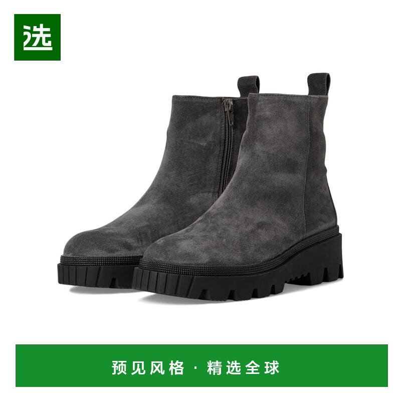 1h可退 【美国直邮】GABOR女士时装靴高筒圆头高跟拉链潮流时尚