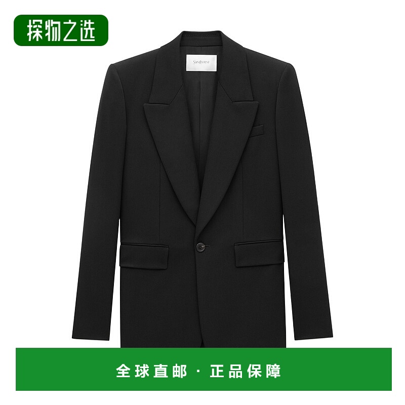 香港直邮Saint Laurent 长袖羊毛西装外套 807320Y7E63