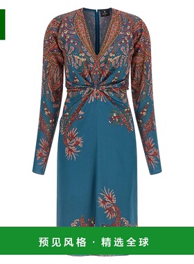 1h可退 香港直邮Etro 艾特罗 女士 花朵印花连衣裙 WRHA027199SP4