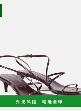 1h可退 香港直邮KHAITE 女士 Loop 35 皮质凉鞋 red红色 舒适时尚