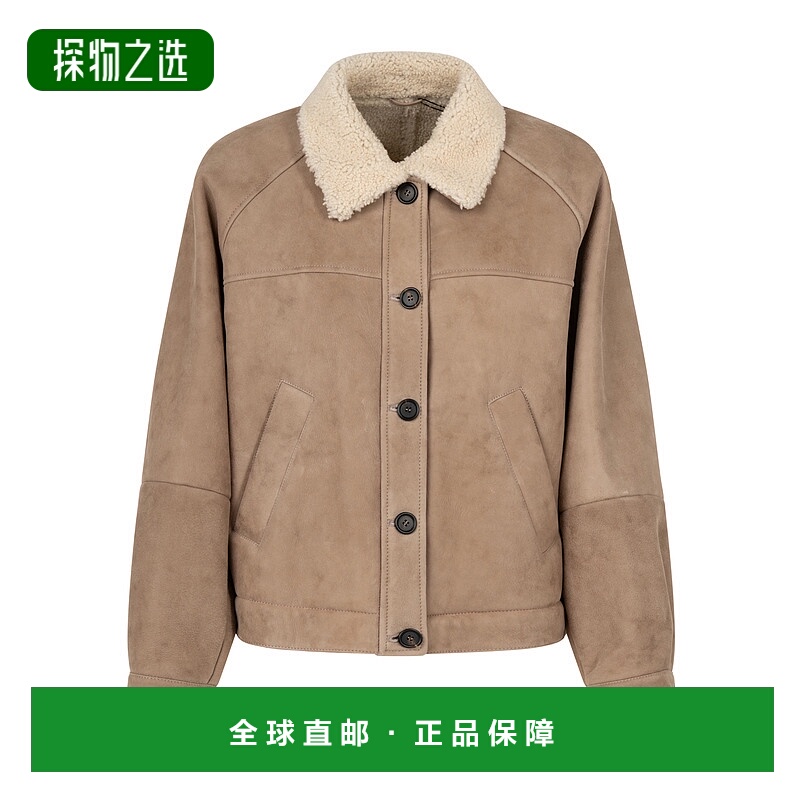 香港直邮Brunello Cucinelli 布内罗·古奇拉利 女士 毛羊皮夹克