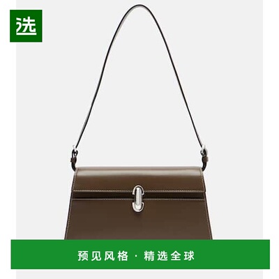 1h可退 香港直邮SAVETTE 女士 Symmetry 皮革肩包 green绿色 舒适