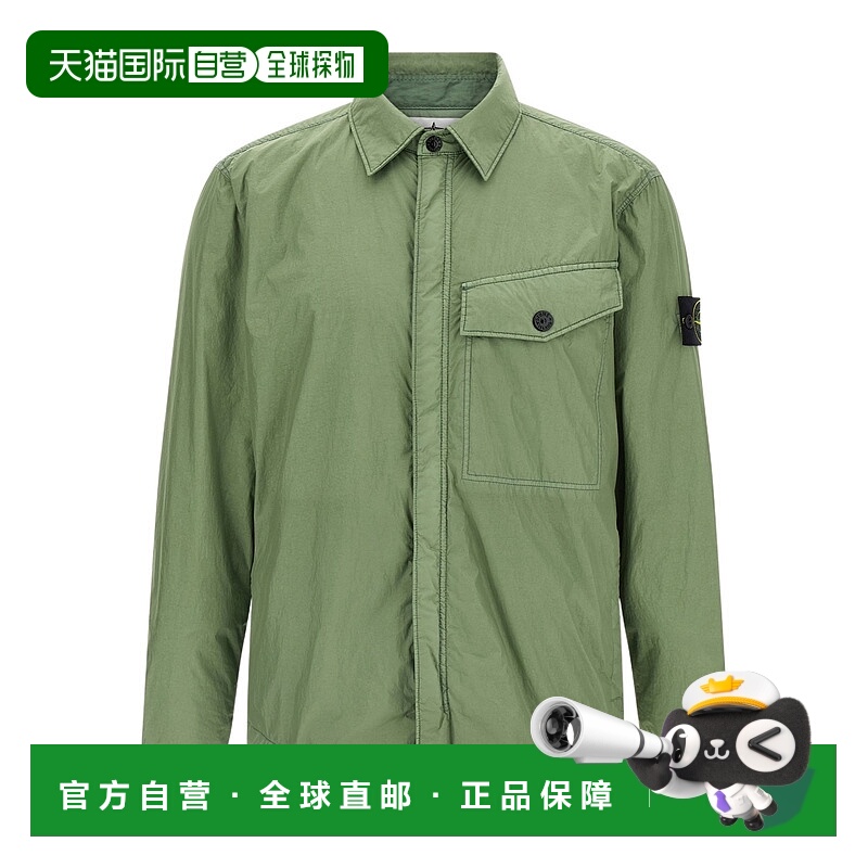 香港直邮Stone Island Crinkle Reps 夹克 K2S15Q100006S0A23长袖