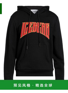 1h可退 香港直邮Iceberg 冰山 男士 运动衫 black黑色 舒适时尚