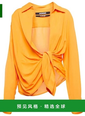 1h可退 香港直邮Jacquemus 女士 La Chemise Bahia 系带细节衬衫