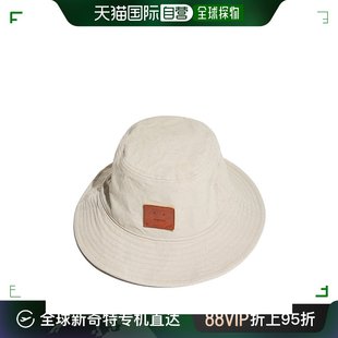 蘑菇米色棉质帆布表情徽标渔夫帽 欧洲直邮ACNESTUDIOS男女同款