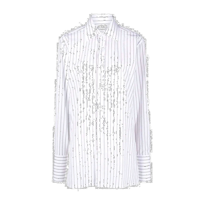 香港直邮Maison Margiela 条纹长袖衬衫 S51DL0401S60502通勤