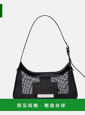 1h可退 香港直邮Acne Studios 艾克妮 女士 Platt 皮革饰边网纱肩