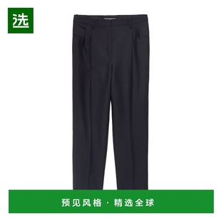 羊毛九分裤 直筒裤 P247JG12I1SOOO 腰带环休闲裤 香港直邮Prada