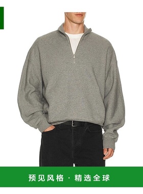 香港直邮AGOLDE 男士 Idris 1/4拉链毛衣 A1027 grey灰色 舒适时