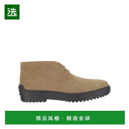 香港直邮Tod's 圆头短靴 XXM84L00D80RE0男鞋工装靴休闲鞋