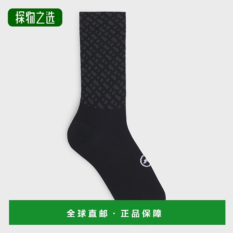 欧洲直邮HUGO BOSS雨果 BOSS GREEN ASSOS联名男士黑色聚酰胺袜子