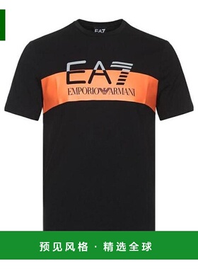 香港直邮Emporio Armani 黑色徽标短袖T恤男装 3GPT69PJ03Z阿玛尼