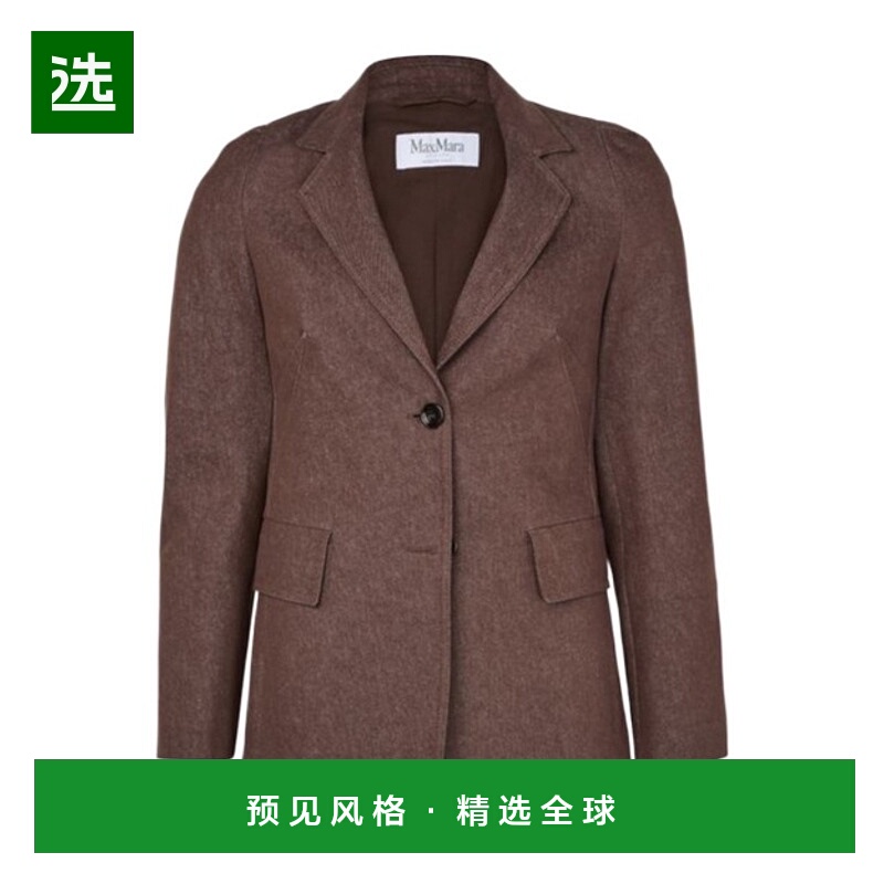 香港直邮Max Mara 翻领长袖西装外套 MAXB823D