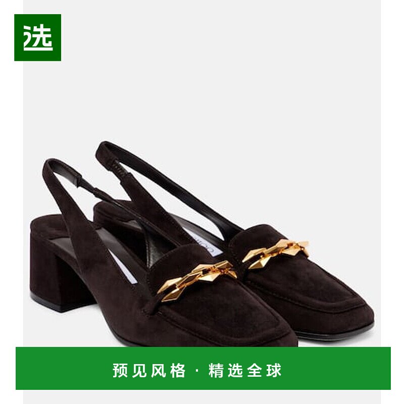 1h可退 香港直邮Jimmy Choo 周仰杰 女士 Diamond Tilda 45 绒面