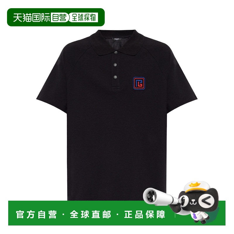 1小时内可退 香港直邮Balmain 巴尔曼 男士 徽标Polo衫 BH1GC025B