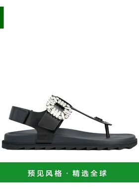 香港直邮Roger Vivier Slidy Viv夹趾凉鞋 RVW45838890BSS