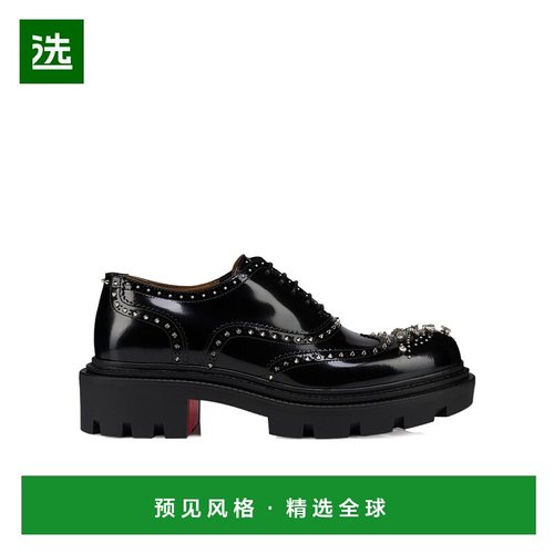 香港直邮Christian Louboutin 铆钉商务正装鞋 1250766_厚底