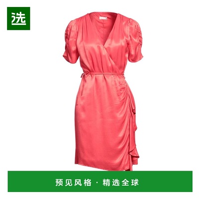 1h可退 【美国直邮】liu jo 裹身短连衣裙 女装 女士精品 V领 短