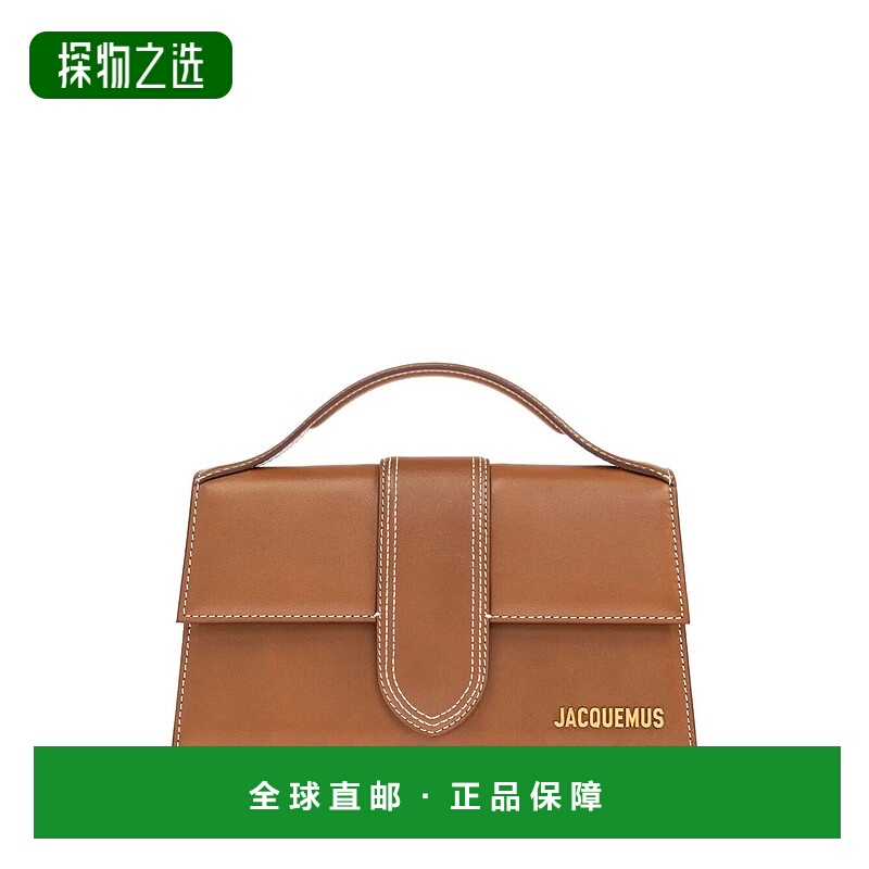 香港直邮Jacquemus 女士 LE GRAND BAMBINO 光滑皮革托特包 BAW00