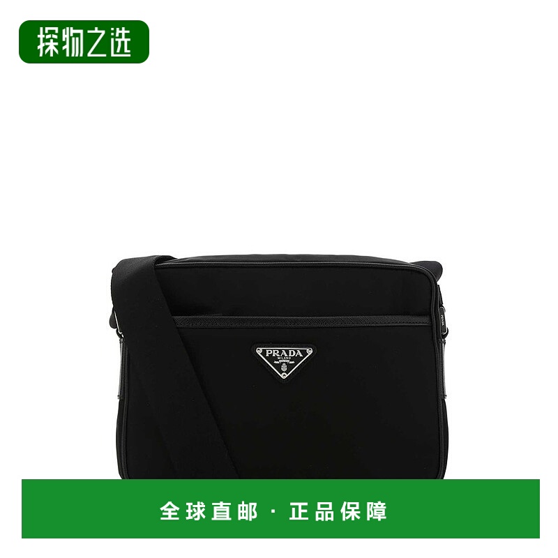 1h可退 香港直邮Prada 普拉达 男士 三角形標誌單肩包 2VH048VXOO