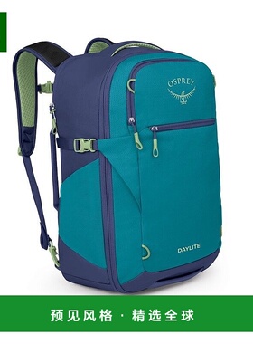 欧洲直邮Osprey Daylite Carry-On 35男女蓝色涤纶随身旅行包