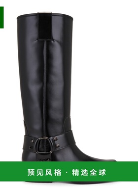 1h可退 香港直邮Valentino 华伦天奴 女士 铆钉骑士靴子 5W0S0KV3