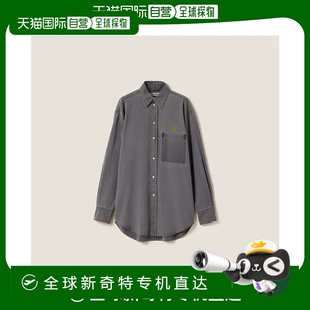 青年布襯衫 高級感 繆繆 歐洲直郵MIU 24新品 休閑百搭 MIU 時尚