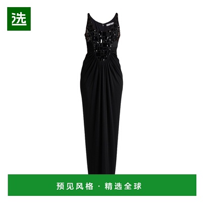 1h可退 香港直邮Iceberg 冰山 女士 长款连衣裙 black黑色 舒适时