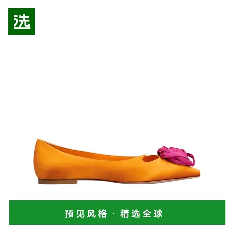 香港直邮Roger Vivier Rose Vivier丝缎芭蕾舞鞋 RVW50243560UVM
