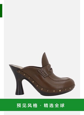 1h可退 香港直邮Burberry 巴宝莉 女士 铆钉皮质凉拖 8107177新款