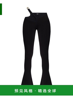 香港直邮Balmain 黑色徽标休闲裤 XF0PP080KB59喇叭裤