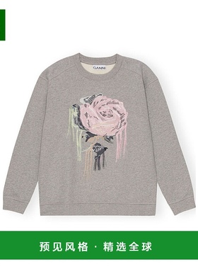 香港直邮Ganni 圆领长袖卫衣 T4031