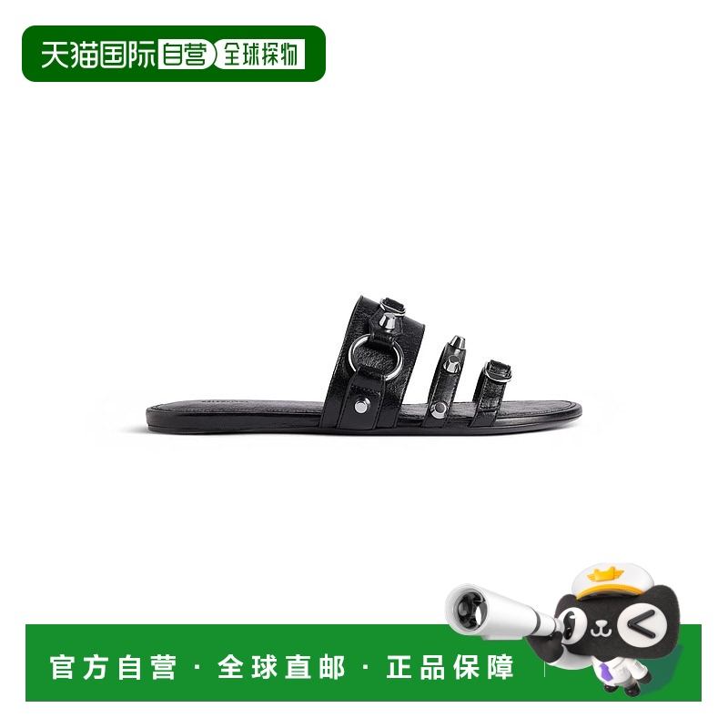 1h可退 香港直邮Balenciaga 巴黎世家 女士 City Mule 平底鞋(黑)