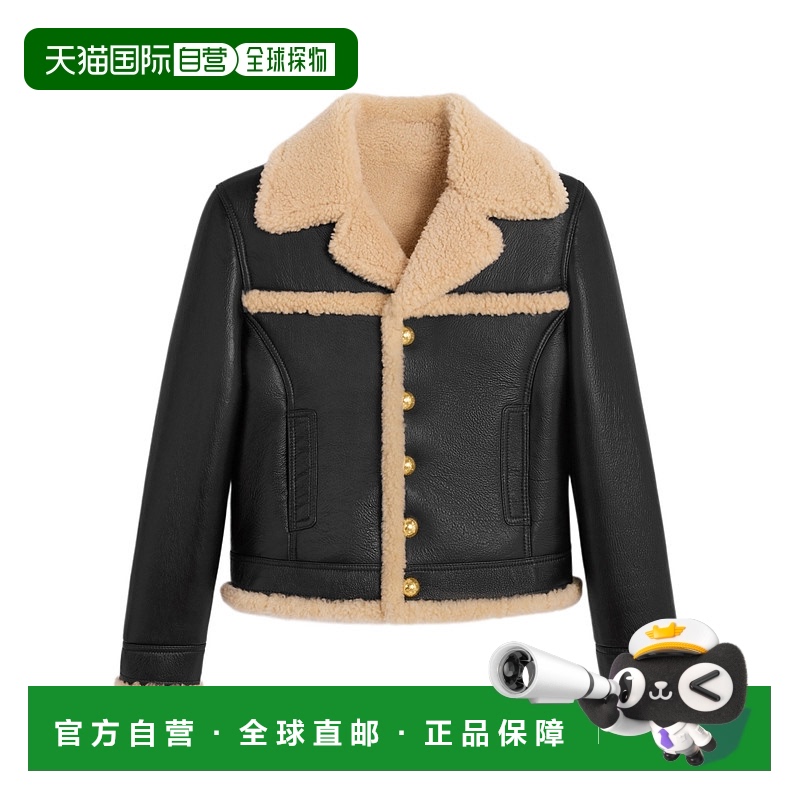 香港直邮Celine 长袖皮夹克 2EK20720G.