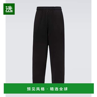 1h可退 香港直邮Entire Studios 男士 棉质抓绒运动裤 black黑色