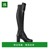 美国直邮 靴 AGL 1h可退 女鞋 时装 真皮圆头方跟靴子 17888259V