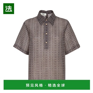 香港直邮Fendi FS8240AUP5 网眼丝绸衬衫