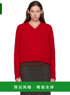 1h可退 香港直邮DAUGHTER 女士 红色 Glenn V-Neck 毛衣 WL20224