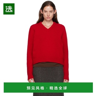 1h可退 香港直邮DAUGHTER 女士 红色 Glenn V-Neck 毛衣 WL20224