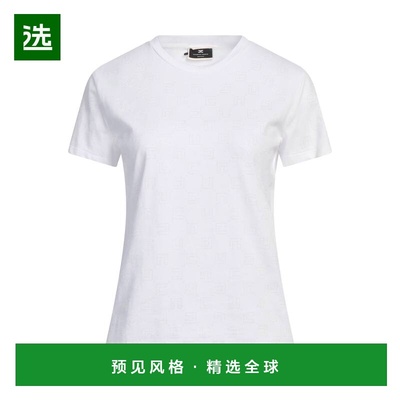 1h可退 香港直邮Elisabetta Franchi 女士 T恤 white白色 舒适时