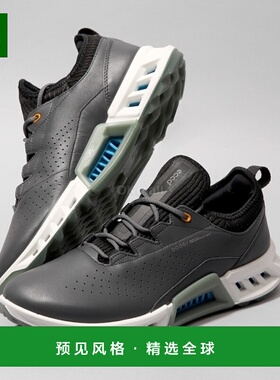 韩国直邮Ecco爱步休闲鞋男款黑色户外运动平底耐磨130404-01308