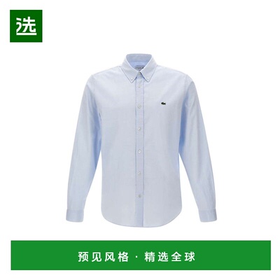 香港直邮LACOSTE 男士衬衫 CH2933HBP CO 蓝色 LACOSTE Cotton sh