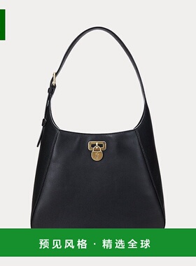 欧洲直邮RalphLauren拉夫劳伦 Lauren大号 Tanner 皮革单肩包