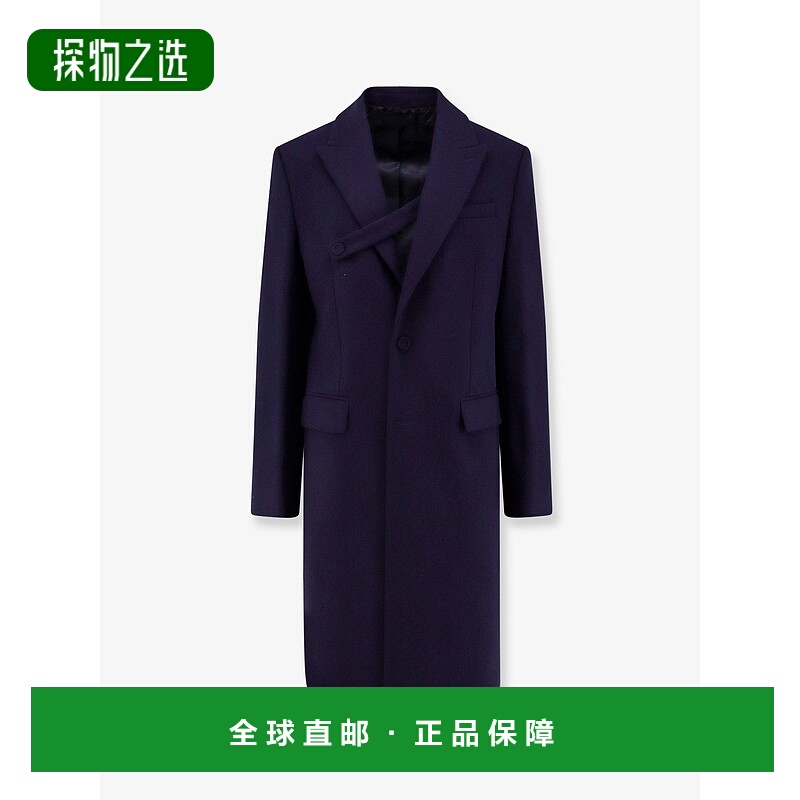 香港直邮DIOR 迪奥 男士 单排扣初剪羊毛大衣 593C350A582外套