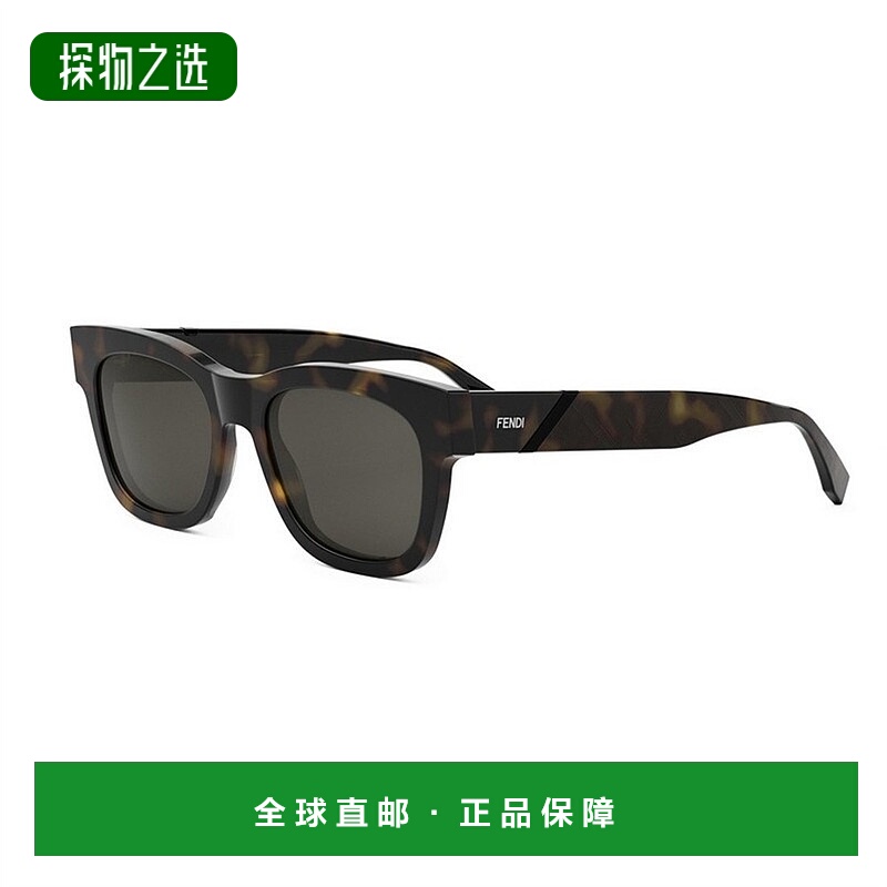 1h可退 香港直邮Fendi 芬迪 男士 FE40132I 52A 斜线太阳镜 FE401