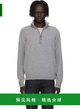 1h可退 香港直邮Tom Ford 汤姆·福特 男士 灰色 Lambswool & Cas